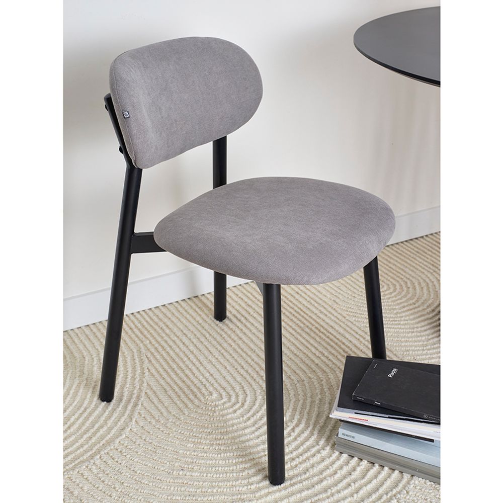 Стул Round, рогожка, дымчато-серый