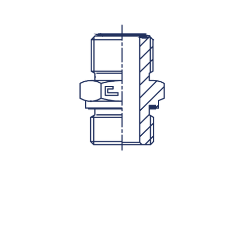Штуцер FE ORFS 1" D14-15-16 M22x1.5