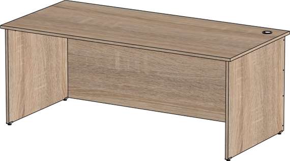 Стол руководителя основной Стандарт Про дуб сонома