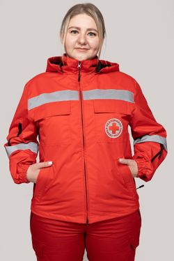 Ветровка Скорая помощь MedicLine женская цв. КРАСНЫЙ