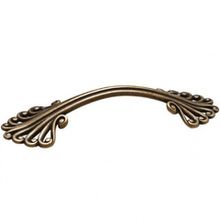 Ручка-скоба 96мм, отделка бронза "Флоренция"