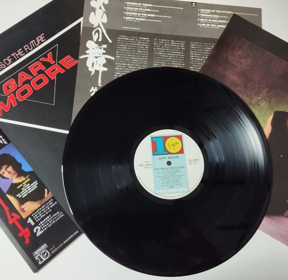 Винтажная виниловая пластинка LP Gary Moore Victims Of The Future (Japan 1984) (Obi) Empty Rooms