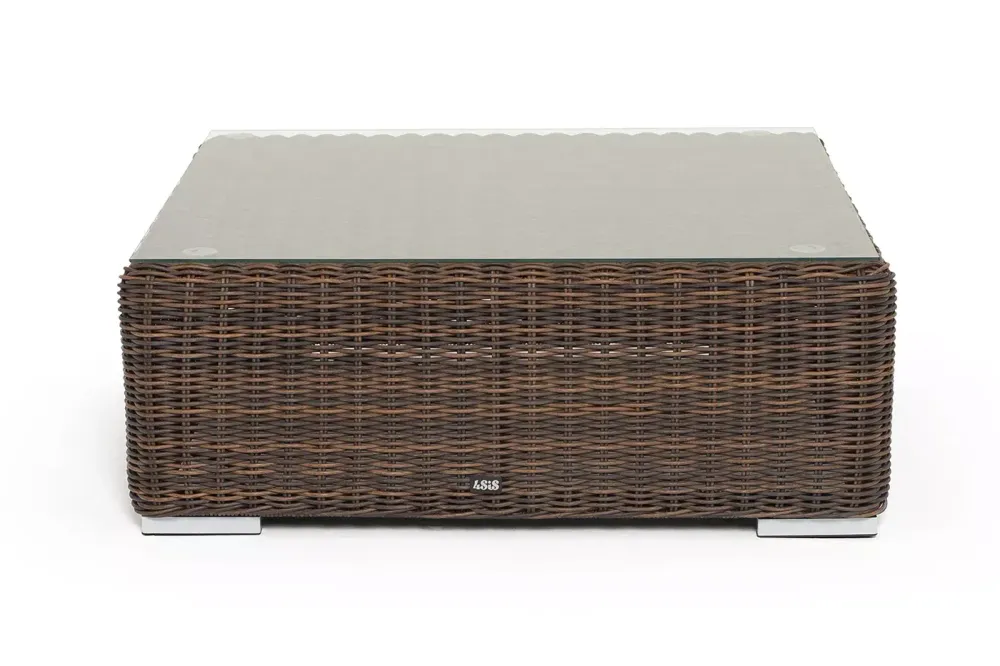 "Капри" журнальный столик плетеный, цвет коричневый