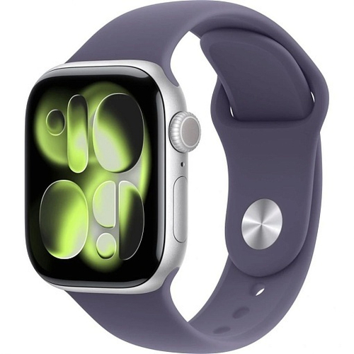 Apple Watch Series 11 42mm Silver Aluminum Case with Purple Fog Sport Band