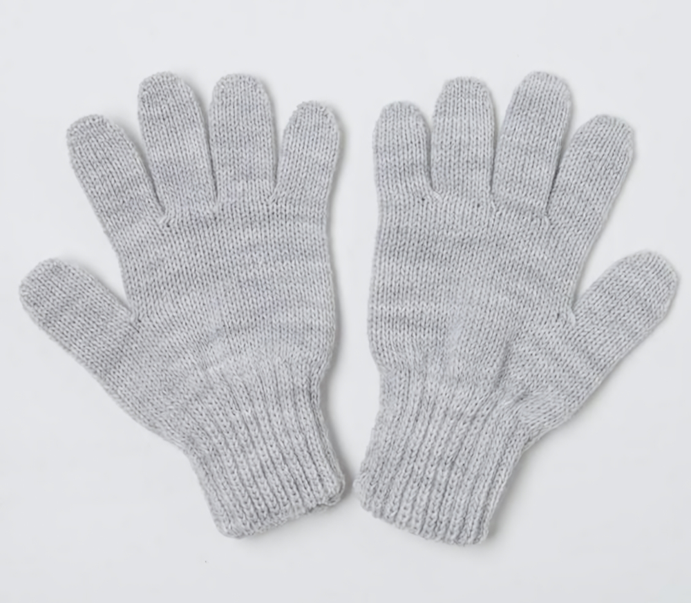 Перчатки для девочки, цвет серый, р. 16/ 5305711 СНЕЖАНЬ, 1 шт.