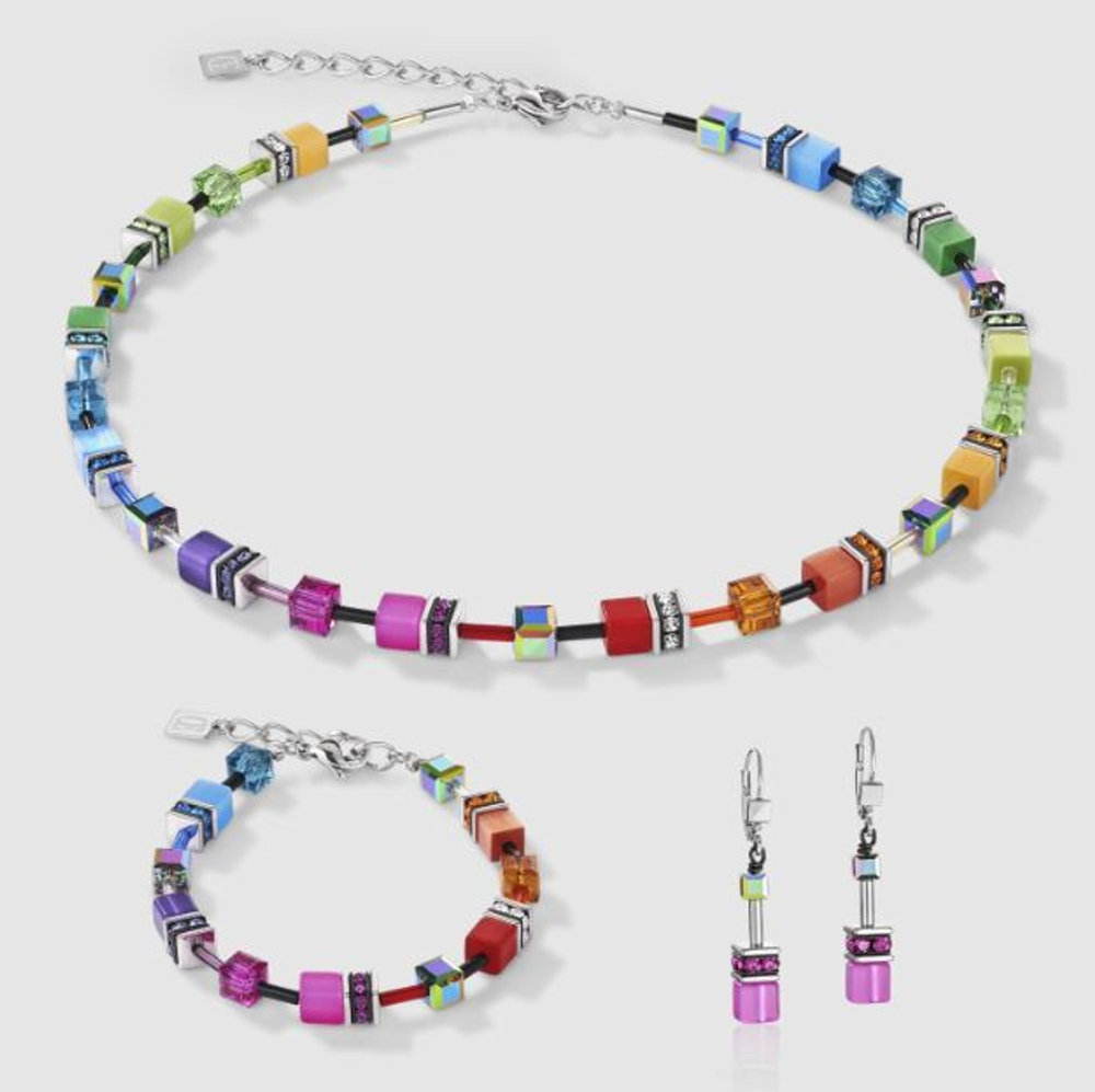 Серьги Coeur de Lion Multicolour Rainbow 2838/20-1520
