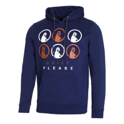 Мужская кофта теннисная Quiet Please Retro Monkey Hoody Men - Dark Blue, Multicoloured
