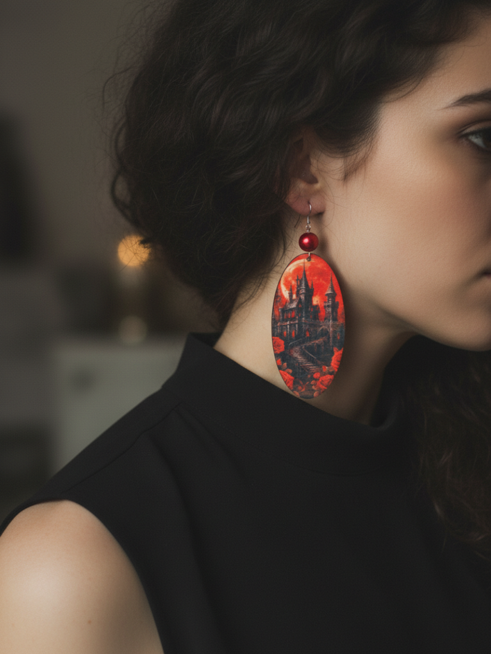 Серьги Замок