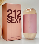 Carolina Herrera 212 Sexy 100 ml (Коробка парфюма без слюды, парфюм новый, распаковка для фото)