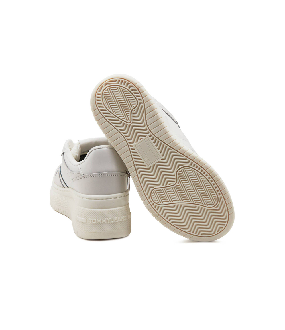 Кожаные кроссовки Tommy Jeans - экрю(EN0EN02421)