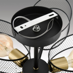 8153/6C COUNTY LN26 308 черный/медный, металл Потолочный светильник Е27 6*60W 220V VIVANA