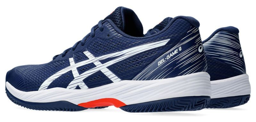 Мужские кроссовки теннисные Asics Gel-Game 9 Clay/OC - blue expanse/white