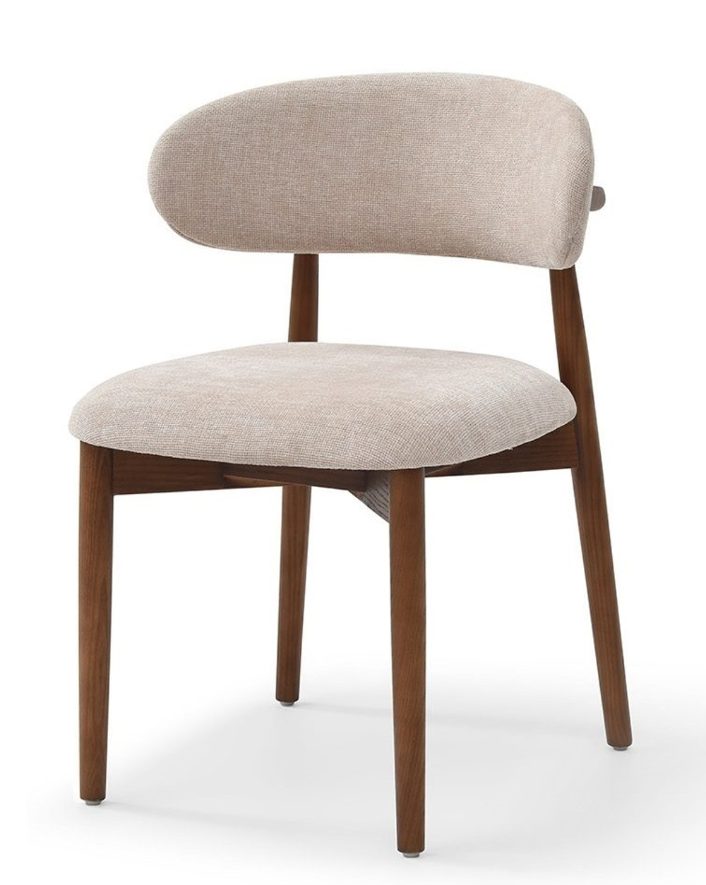 Стул DC096 бежевый/орех