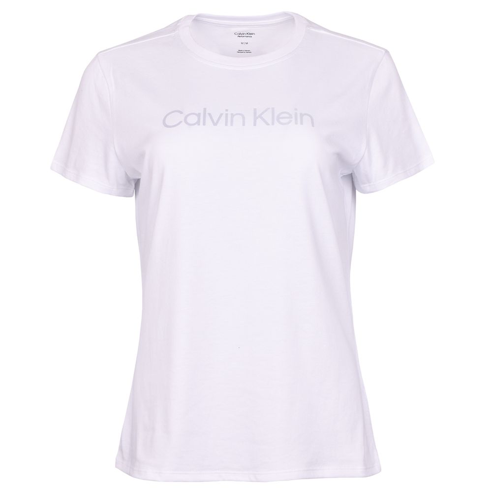 Женская теннисная футболка Calvin Klein PW SS T-shirt - bright white