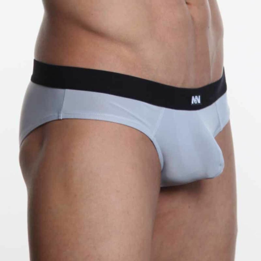 Мужские брифы серые N2N Bodywear Cotton Brief N2N0020