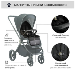 Коляска 2в1 Sweet Baby Elegante GL Black
