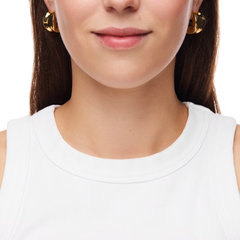 Серьги-кольца Массивные Дюны