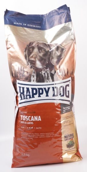 Happy Dog Toscana Supreme для чувствительных собак утка и лосось