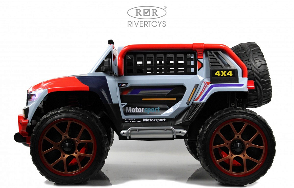 Детский электромобиль RiverToys K007AM синий