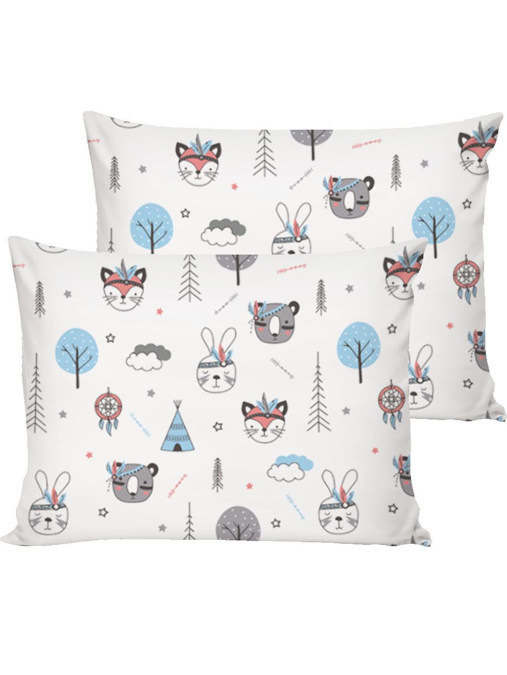 Наволочка комплект 2шт бязь Сказка "Индейцы" 50x70 см