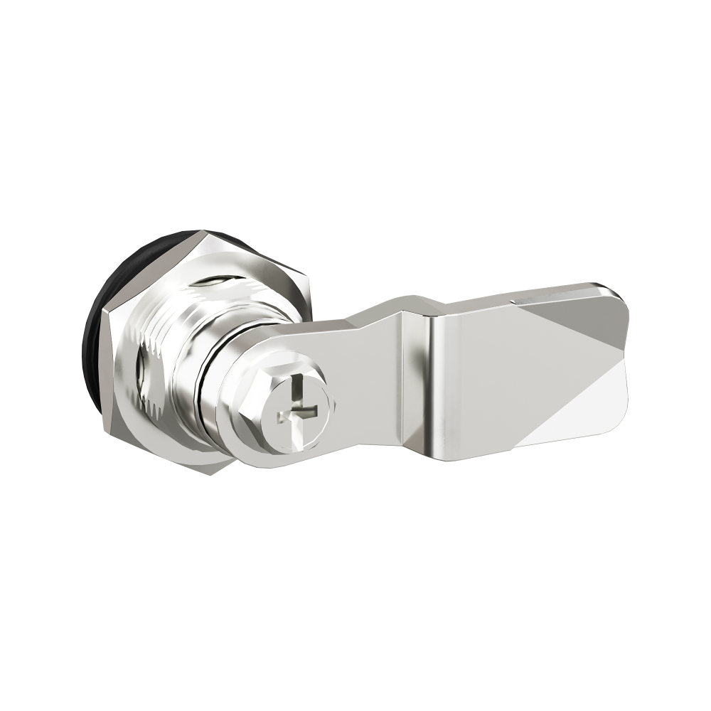 Поворотный замок с личинкой под универсальный ключ для навесных корпусов GRP, ключи в комплекте