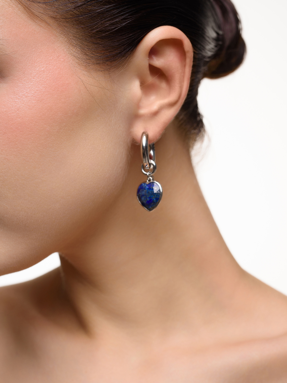 Серьги "Lovely" с лазуритом Silver 