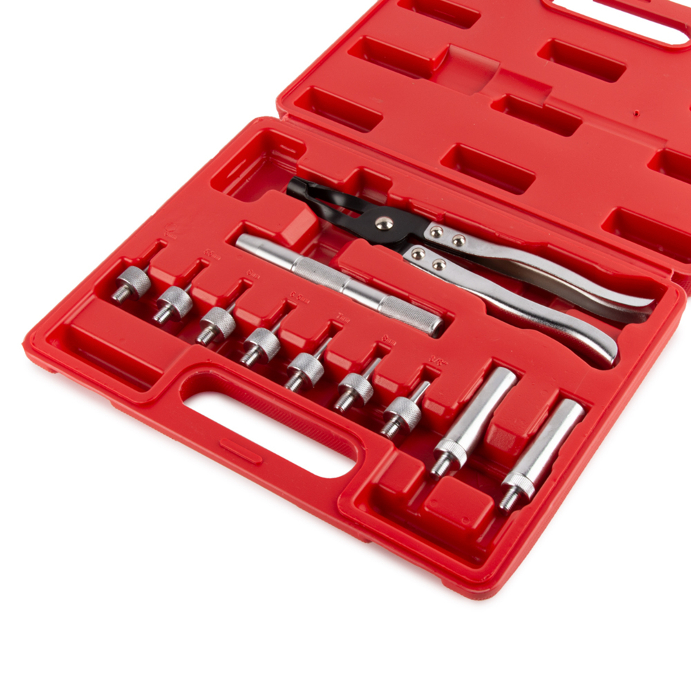 WDK-214560 Съемник (щипцы) для маслосъемных колпачков набор 11 предметов