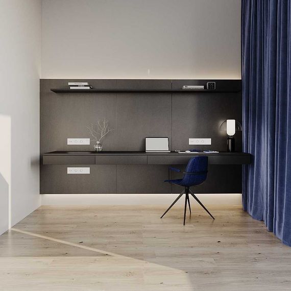 Рамка пластиковая Voltum S70 на 4 поста, (белый матовый) VLS100402