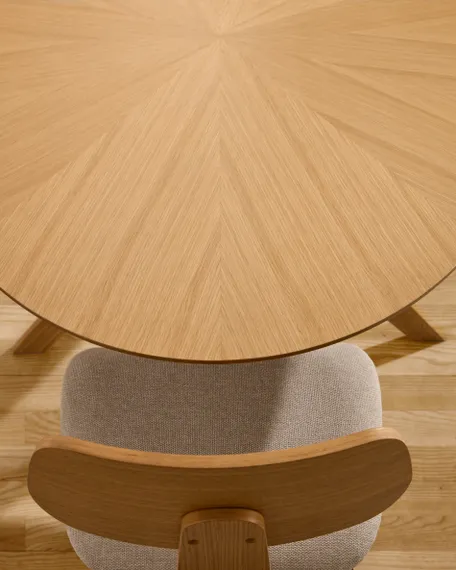 Стол Naanim овальный 180x110 см, шпон дуба