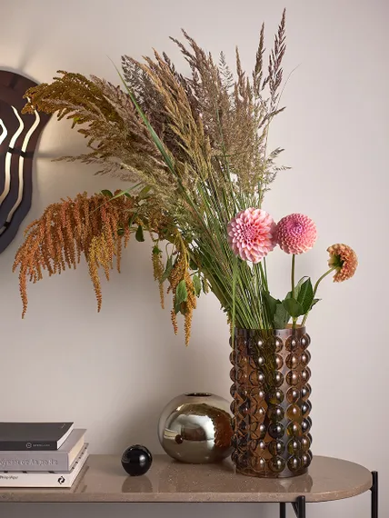 Ваза molecule, 28 см, сепия