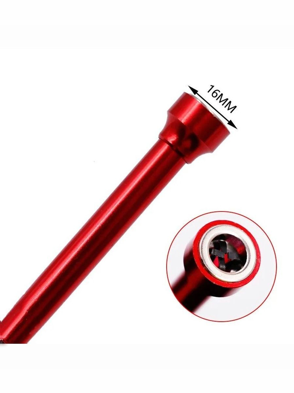 Щуп захват для предметов, магнитный гибкий с фонарем, металл, 620мм