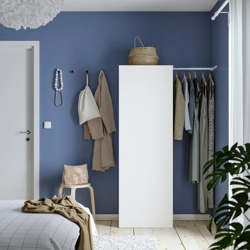 Платяной шкаф - IKEA PLATSA/FONNES  / ПЛАТСА/ФОННЕС ИКЕА, 107x42x181 см, белый