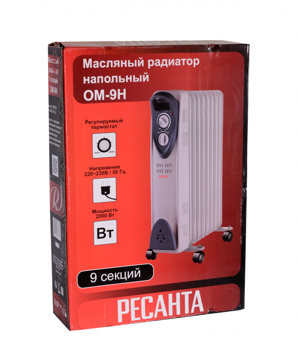 Масляный радиатор РЕСАНТА ОМ-9Н