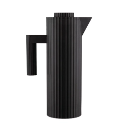 Alessi - Термокувшин Plisse 1л черный / артикул   MDL12 B  / GTIN 8003299461370