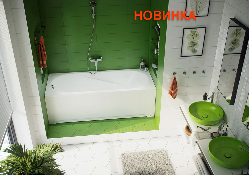 Акриловая ванна 150х70 см Azario Karmina AV.0011150 белая