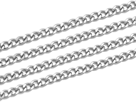 Цепь панцирная 4мм, сталь