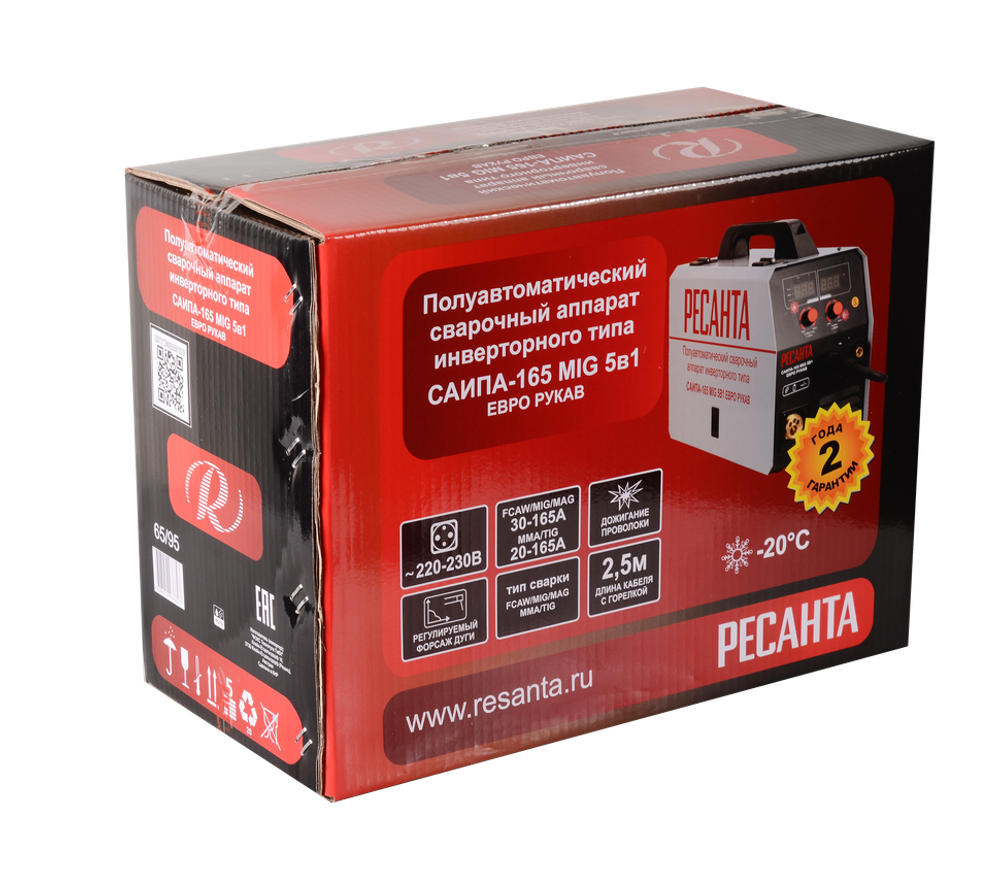Сварочный полуавтомат Ресанта САИПА-165 Евро рукав (MIG/MAG)