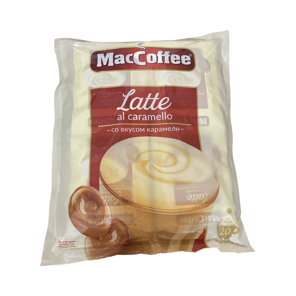 Кофе MacCoffee Latte со вкусом карамели, 22г
