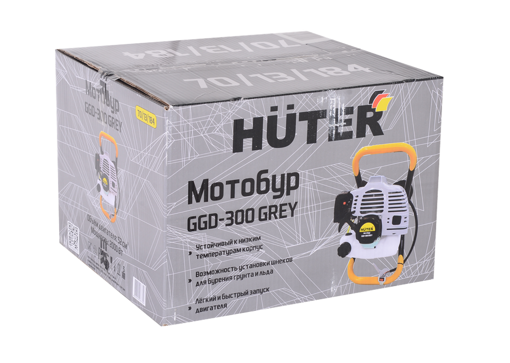 Мотобур Huter GGD-300 Grey