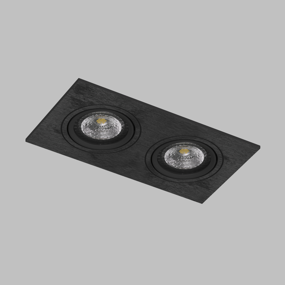 DK3022-BK Встраиваемый светильник, IP 20, 10 Вт, GU5.3, LED, черный, пластик