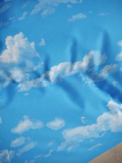 Простынь на резинке перкаль Сказка "Сlouds" 140x200 см