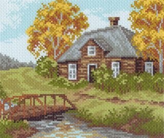 "Околица"-1019/1 канва с рисунком