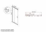Душевой уголок Vincea Garda VSS-1G9012CLB 120x90 стекло прозрачное/профиль черный