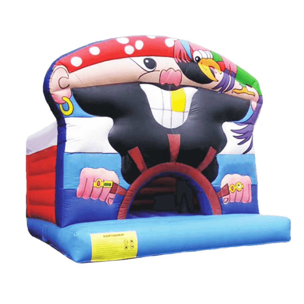 Коммерческий надувной батут "Пират" с крышей