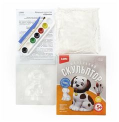 Gipsdən Fiqur Lori "Маленький скульптор. Щенок"