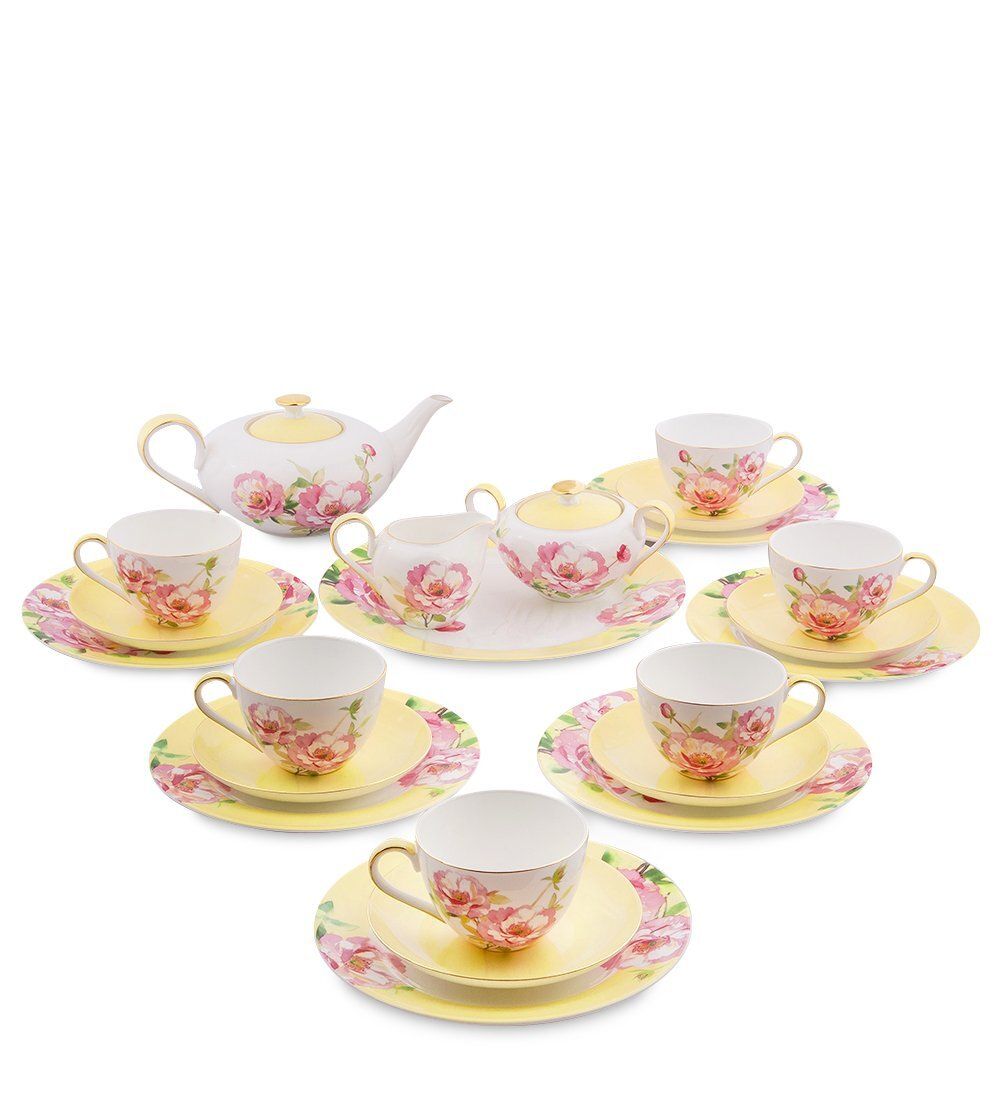 Pavone JK- 83 Чайный сервиз на 6 перс. «Пионы» (Torino Peony  )