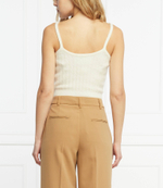 Хлопковое топ dalenes Silvian Heach - белый(PGA21032TO)