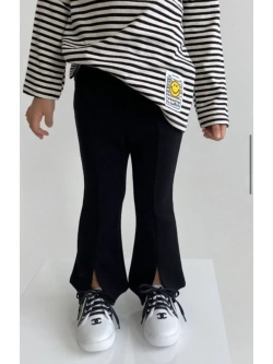 Брюки клеш с разрезами