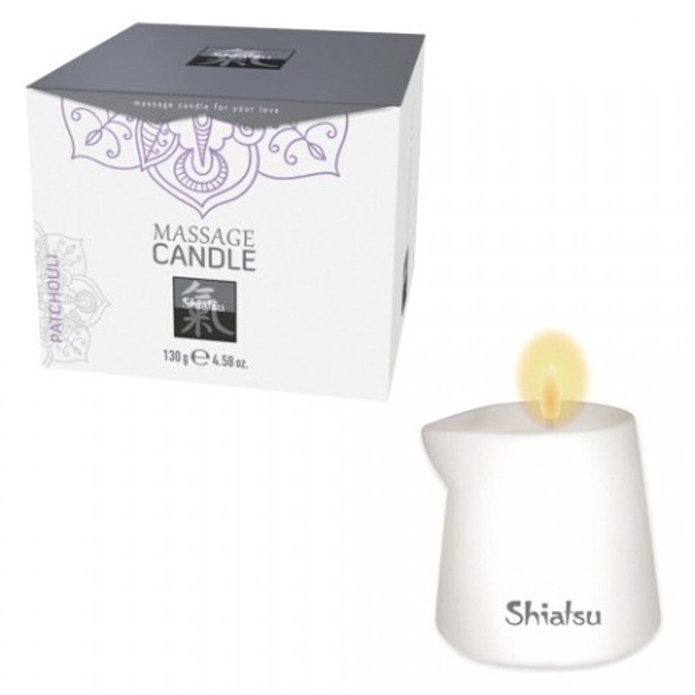 Массажные свечка с ароматом Пачули от Shiatsu 130 гр.