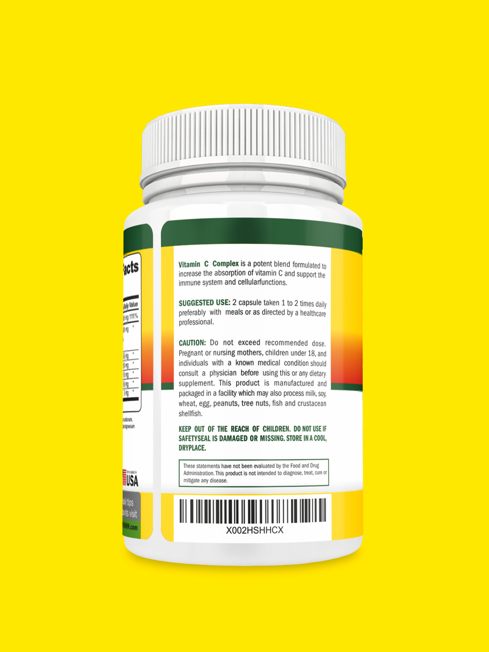 NutriONN Витамин С, 1000 мг, 120 капсул